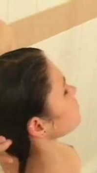 Sexy Teen Allie Shaving in the Shower