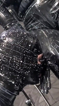 Cold Milk Splosh Domination for Rubber Dolly