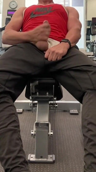Jockdad87 Hotel Gym Jerk and Cum Part 2