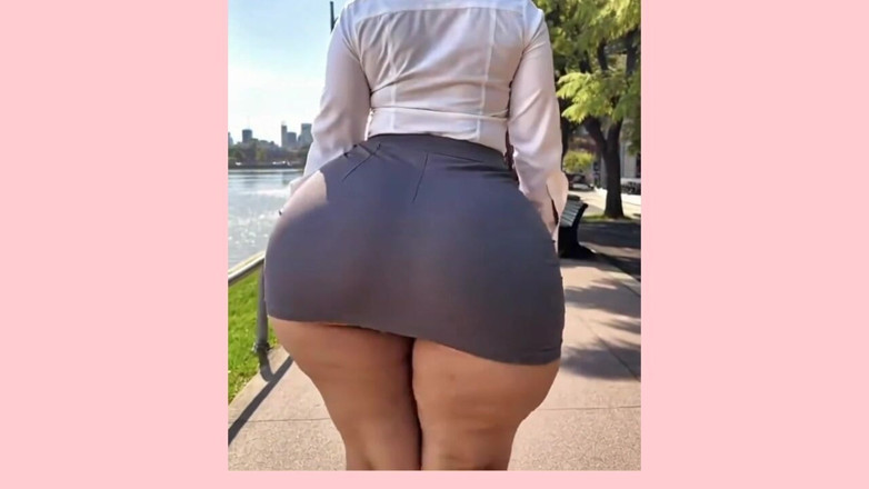 Xprohibidox1: Setiausaha berpantat besar berjalan