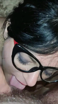 Slut Smoking and Sucking My Fat Cock
