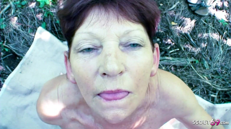 Full porn collection: Skinny granny goes for a walk with her step grandson...