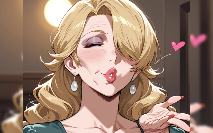 AI Porn: Bionda GILF Hentai porno