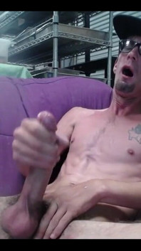 Masturbating