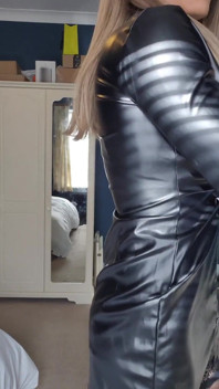 Jessicaxd - vestido de camisa de cuero