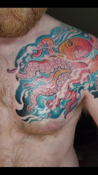 My Octopus Tattoo Is Finished! I Love It!
