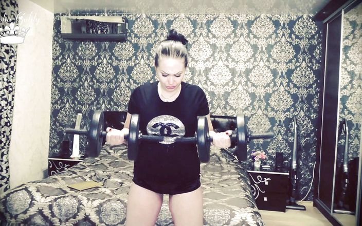 Goddess Misha Goldy: ¡101 pesas se repiten para el desafío del biceps!
