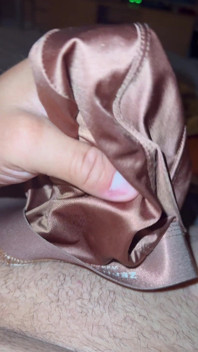 Celana dalam brown satin
