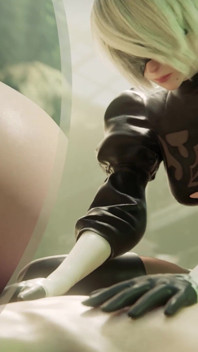 2b Big Ass Anal Cowgirl Fuck After Sloppy Blowjob - Nier Automata 3D Porn