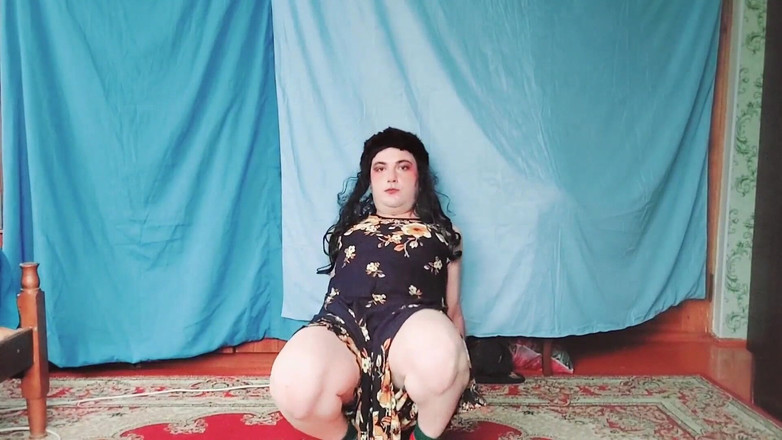 Kitty_Cross: Велика блондинка з круглою дупою, гаряча дупа ледібоя, транссексуал, кроссдрессер, модель косплеєра