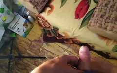 Young Guy Fucks Pillow and Cums Juicy