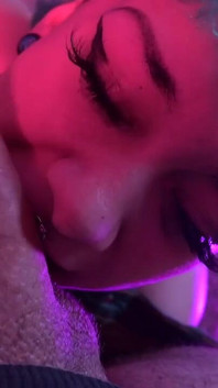 Its so Big. Teen Sucks 3rd Cock Ever and Its on Camera, Handcuffed to Chair.