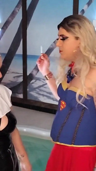 Superwoman and Nun Smoking Vs120s
