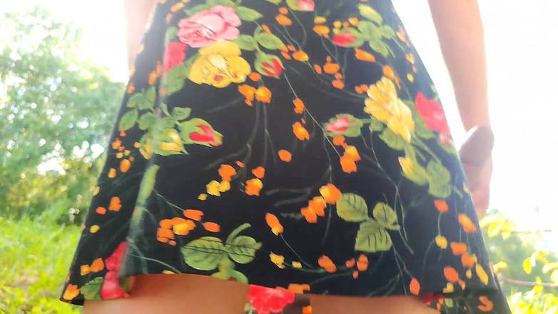 Irochka3008: Wild Pussy Play Outdoors - Dildo Deep &amp; Messy Squirt
