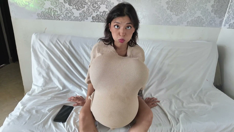 KiyuSweetCrazy: Body Inflation Big Tits and Belly