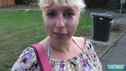 Eva Engel: Truck driver fucks me bareback on parking lot