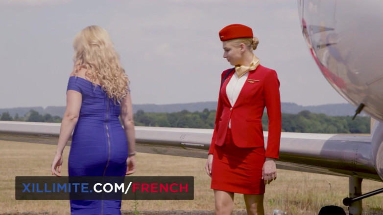 French girls at work: Hot Sex in a Private Plane