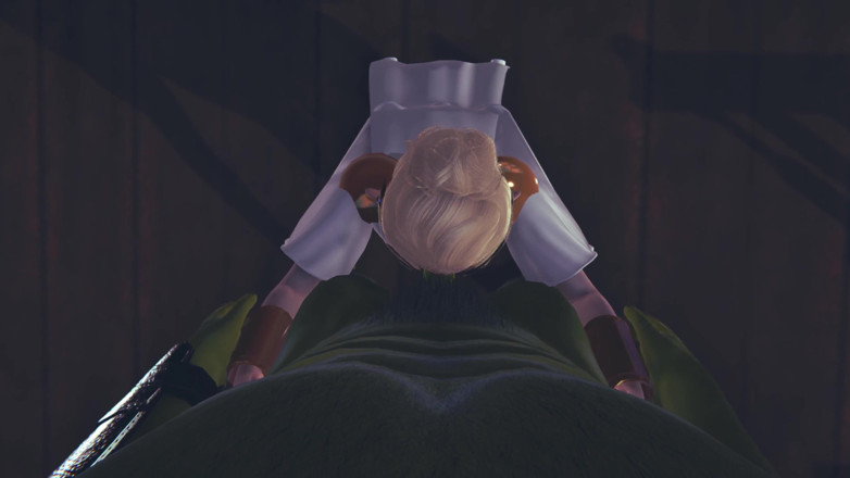 Waifu club 3D: Lindo elfo chupa orc polla en primer plano