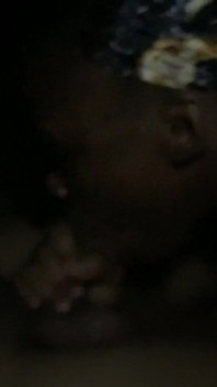 Horny African Teen Sneaking Into My Room While I Was High Giving Sloppy Head