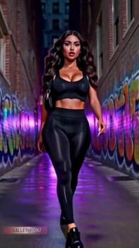 Friday Nightbeautiful Curvy Latina Model Walks