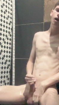 Kedoimath - a Skinny Twink in the Shower Rubbing the Soap in His Wet Body
