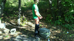 Idmir Sugary: Honění v cestovní oblasti - stříkání oběma rukama na použitých kondomech