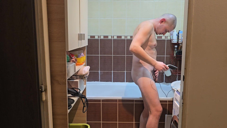 Fap_man93: Transformasi Lengkap - Potong Rambut, Cukur Badan Penuh &amp; Mandi