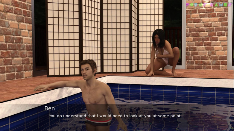 Porny Games: 프로젝트 핫한 마누라 - 풀 데이, 수영장 재미 (89)