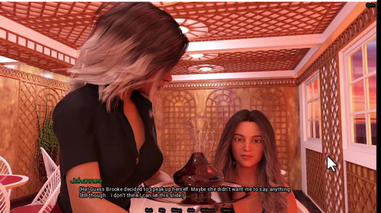 Johannes Gaming: Radiant 6, waiter shows me her boobs