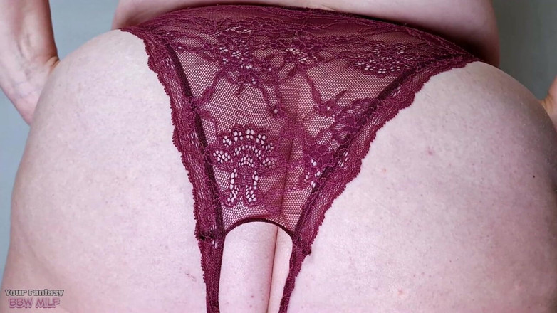 BBW_Wife: Spitzenunterwäsche, Große Brüste Und Haarige Muschi - Schau Mir Zu, Wie...