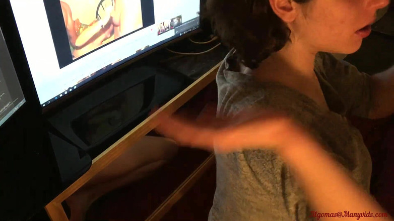 Glamour: Rövknull gör en speciell anslutning! POV sväljer sperma