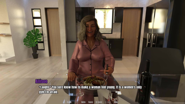 Dirty GamesXxX: Omas haus: abendessen mit sexy reifer MILF ep.4