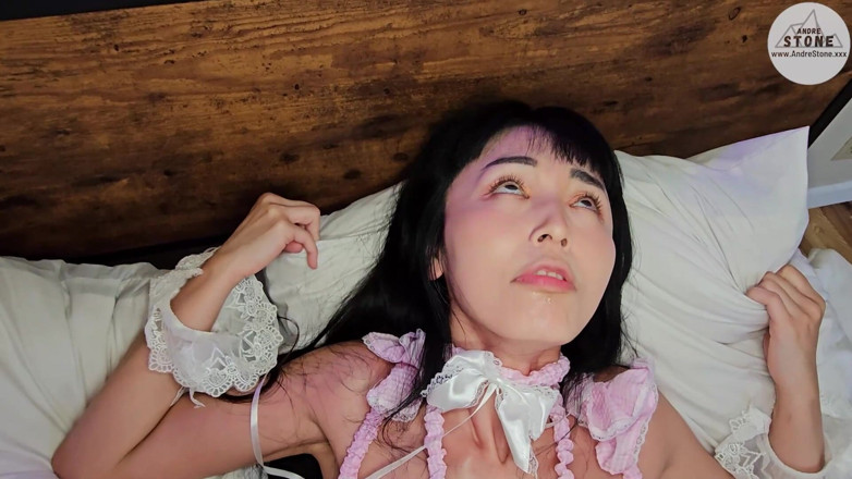 Andre Stone: Marica Hase รุ่นแม่น่าเย็ดชาวเอเชียรีดนมควยขณะพูดภาษาญี่ปุ่น