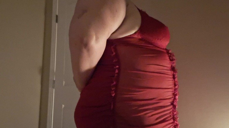 Kittycat Angel: 털이 무성한 보지 뚱뚱한 뱃속의 뚱뚱한 젖탱이 스트립쇼