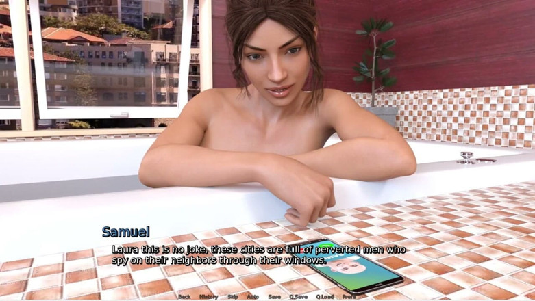 XXX Games Bunk: Laura lustvolles geheimnis - gameplay - rollenspiel - ehefrau neckt ehemann, freund am...