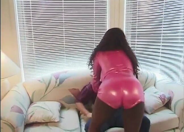 CBD Media Interracial: African chic with huge natural tits and big booty rides...