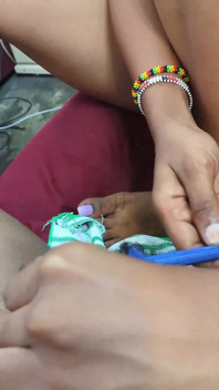 Mencukur kontol pacarku sebelum ngentot