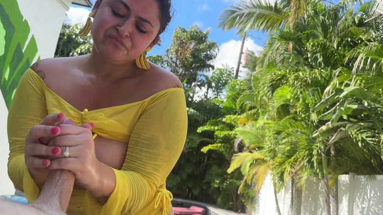 Josie Jaxxon: Sexy BBW Gets Fucked Outside