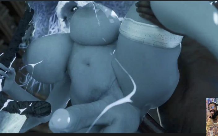 L6RD7BLU3 FUTA: La grande enorme tettona futa in allattamento ranni viene scopata...