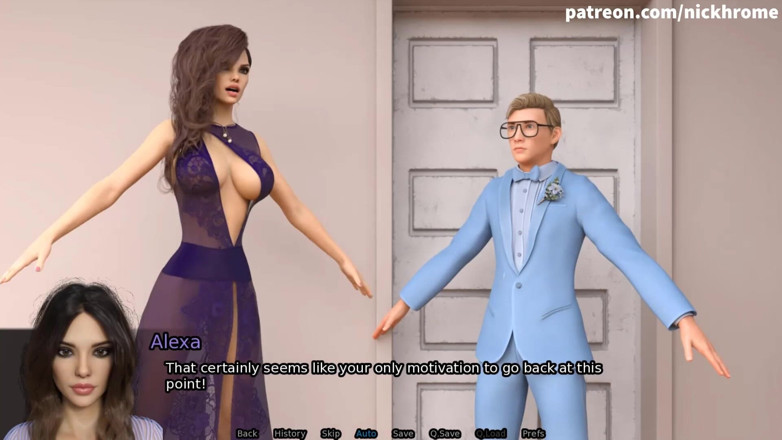 Visual Novels: SexBot 25 - futând o fată la o petrecere