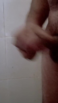Real Masterbating in Bathroom