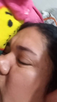 Chubby Beautiful Girlfriend Sucking