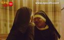 Epicafri: Onschuldige nonnen neuken en spuiten na het avondgebed