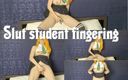Lissa Ross: Studentă curvă se fute cu degetul