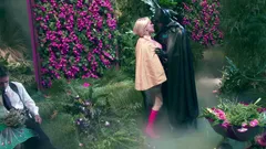 Batman and Wonder girl got tricked by nature into outdoor group sex