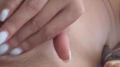 Monika Fox masturbates & squirt in car