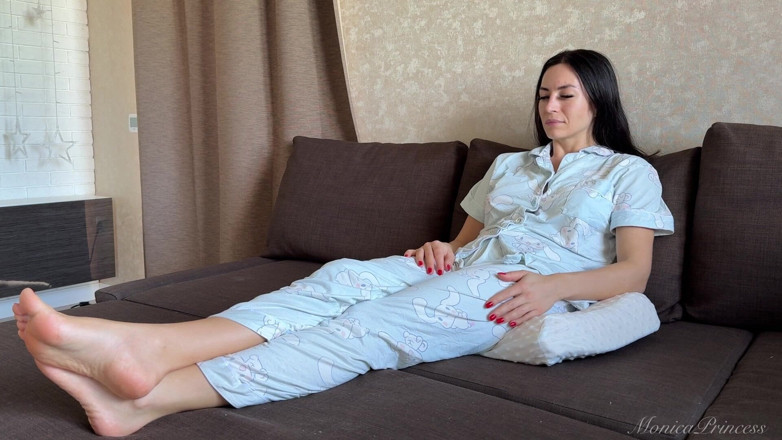 Princess Monica: Farting in Pajamas on a Pillow While Sitting on the...