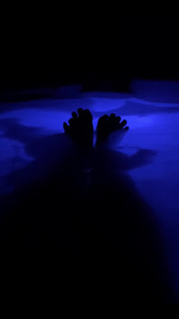 Enjoying the Hot Tub!
