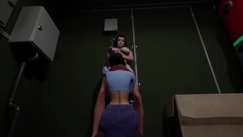 Wraith ward: Lesbians in the boiler room: 3D porn
