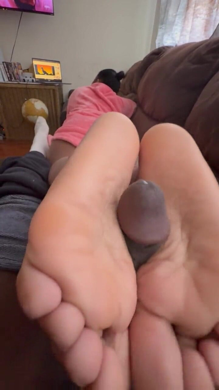 JOHTSRVA: Haar sexy zwarte voeten voeten neuken, klaarkomen